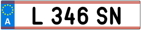 Trailer License Plate